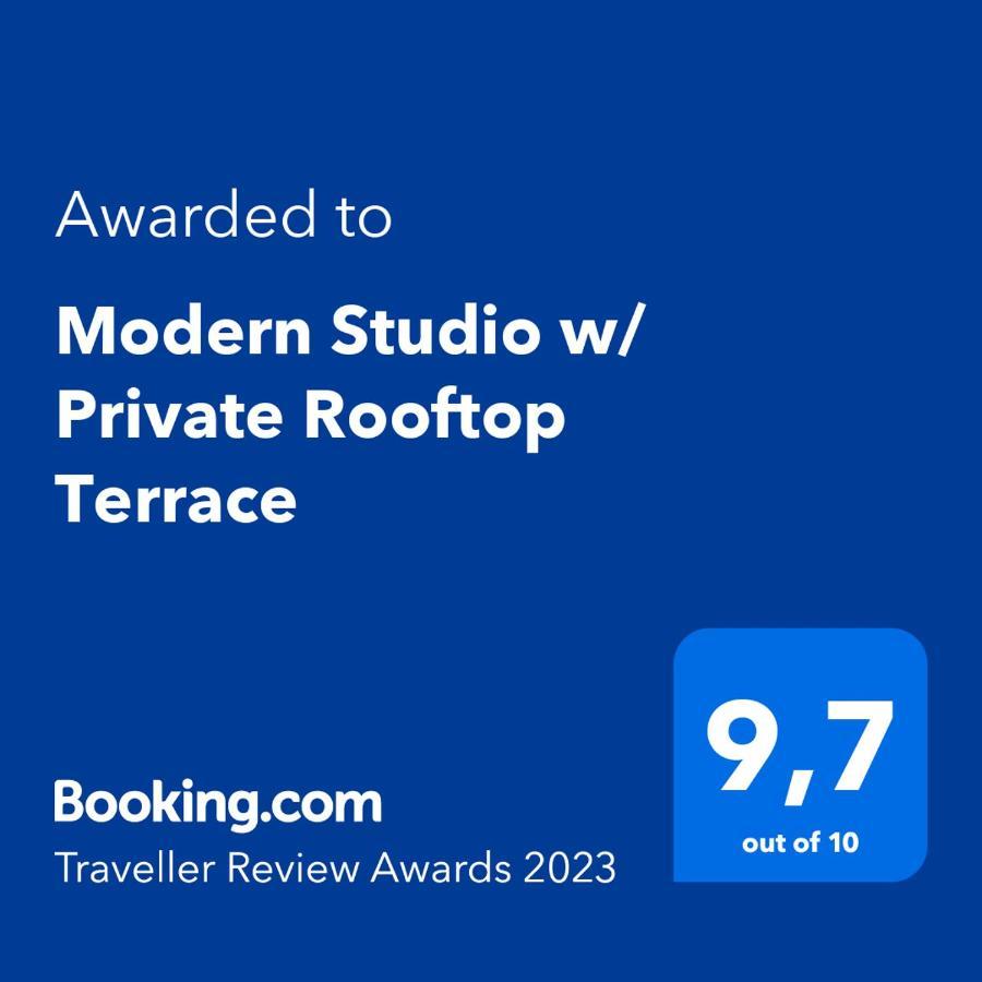 Modern Studio With Private Rooftop Terrace By Rems Малага Екстериор снимка