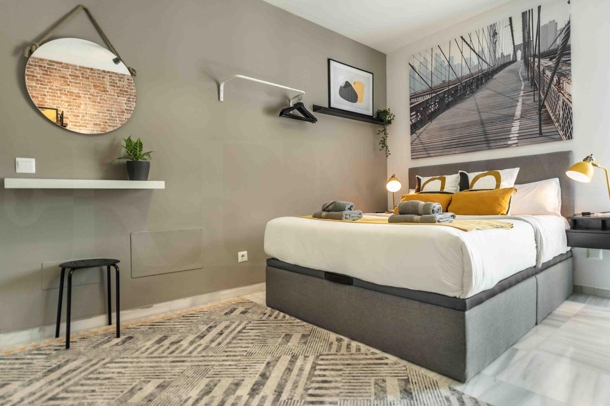 Modern Studio With Private Rooftop Terrace By Rems Малага Екстериор снимка